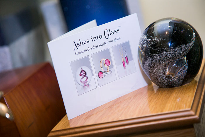 Ashes in to Glass